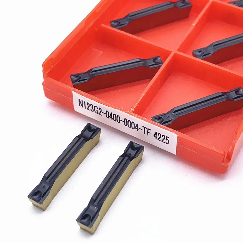 N123J2-0400-004-TF4225 Grooving Tool Carbide Lnserts Lathe Blade Cutting Tool Hard Alloy turning tool N123J2 0400