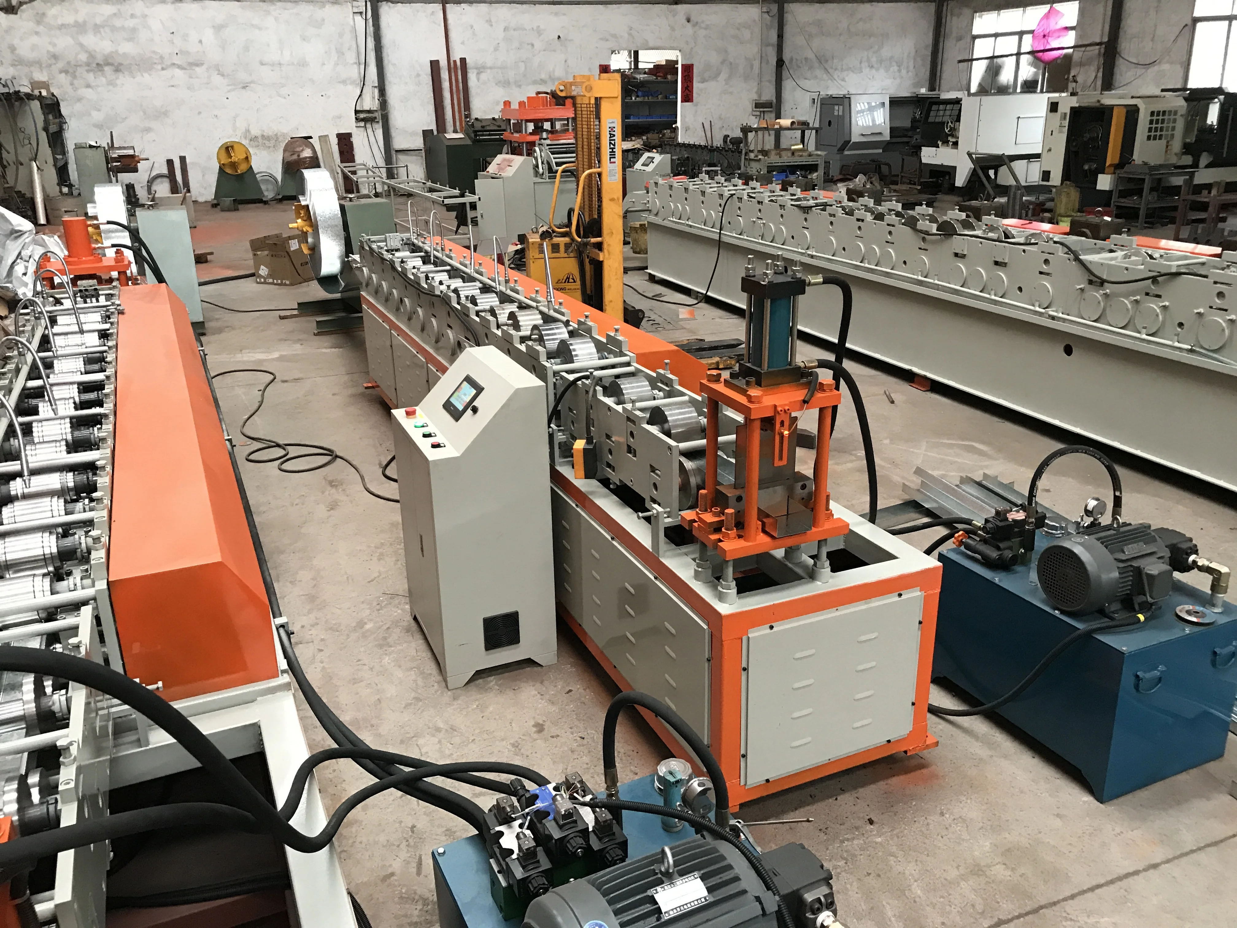 Pallet Rack Roll Forming Machinemachin Door Roll Up Profile Make Machine Stud Making Machine