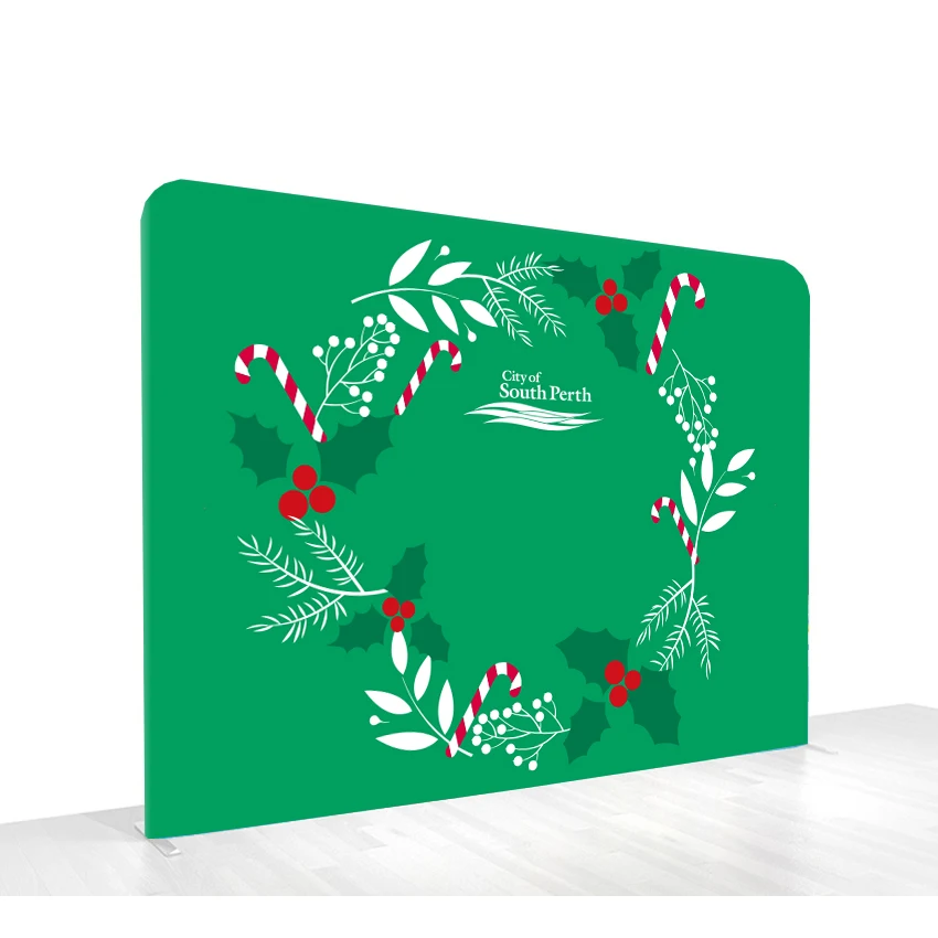 10 футов 20 алюминиевая рама Натяжная ткань дисплей выставочная стенка выдвижная декорация портативное оборудование баннер стена