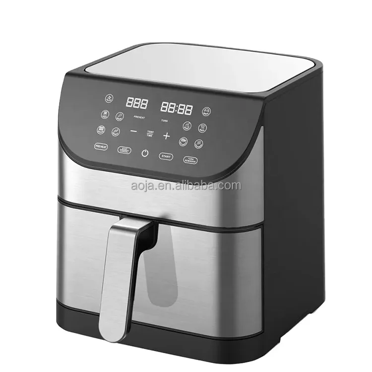6/8L 1500W smart  air fryer with glass window air fryer Most Popular Visible Factory Price Good Quality Window LCD Display