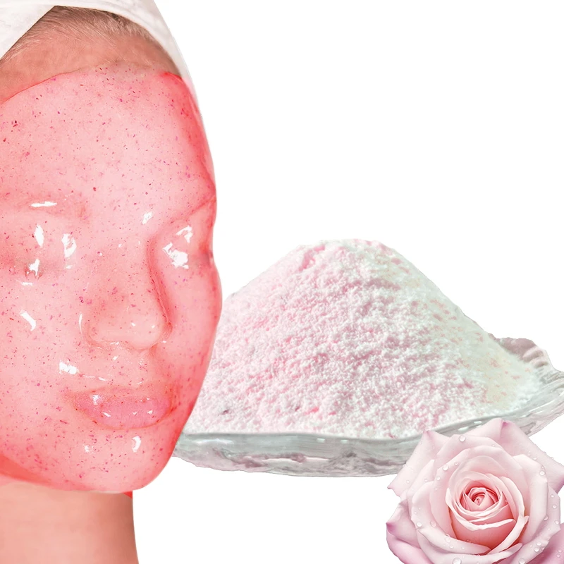 wholesale Organic Natural Plant Extracts Remove Acne Moisturizing Alginate Mask Powder Tea Tree Mentha Peel Off Jelly Mask