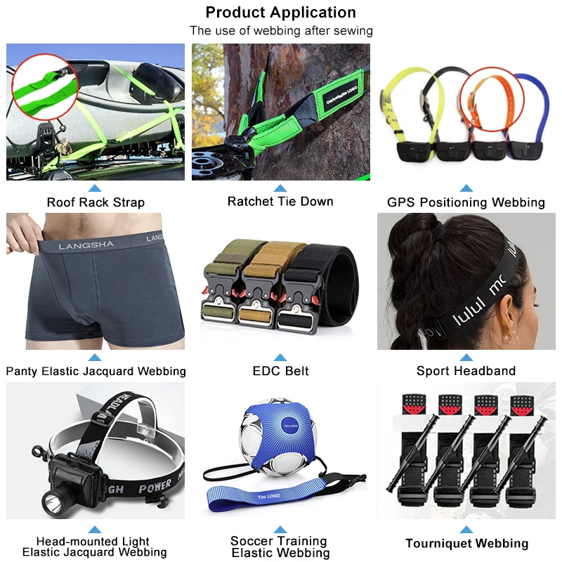 Gacent Factory OEM Custom Ratchet Tie Down Car Truck Binding Cargo Lashing Belt Webbing for Rhino USA Ratchet