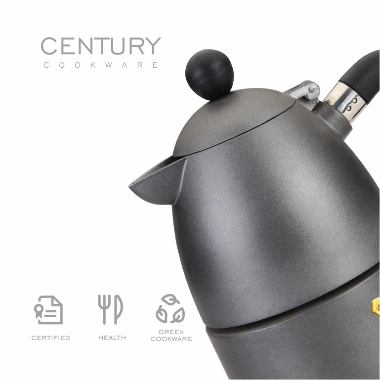 China factory direct cheap aluminum portable outdoor coffee moka pot moka coffee pot