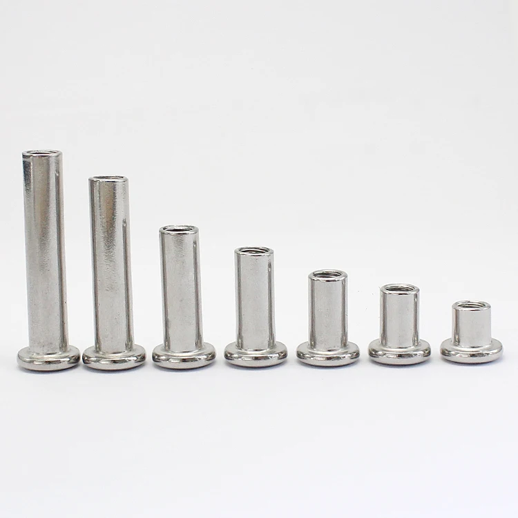 
M6*12*8 Hex socket flat head female sleeve nuts for Furniture Fixings 