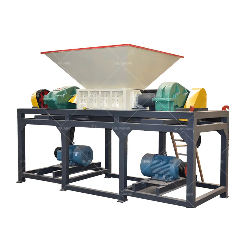 Rubbish knives plastic waste blades cutting roll tire shredder crushing machine metal small waste tire brass shredder