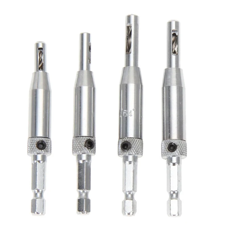 free sample 4pcs hinge drilling bit set for woodworking