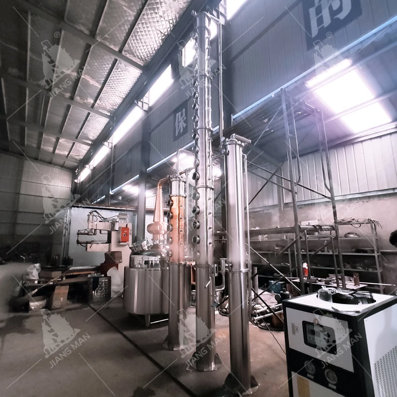 1000 Gallon Double Jacked Alcohol Distiller Copper Column Stainless Steel Boiler Whiskey Brandy Gin Making Machine