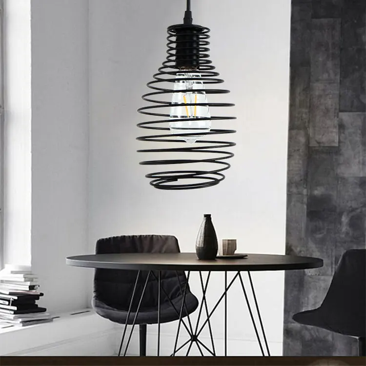 Nordic Art Iron Vintage Hanging Lamp Restaurant Home Hotel Decorative Pendant Light