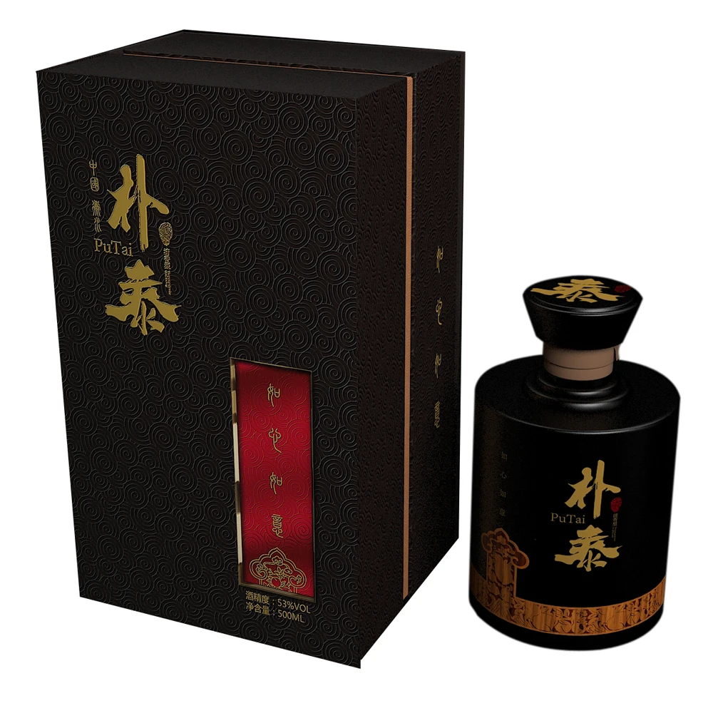 
authentic Park Tae black porcelain bottled 67% classic Chinese homemade high-end liquor five-grain liquor 