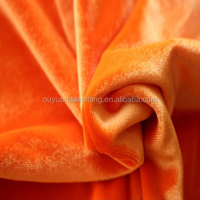 Factory Polyester Spandex Flame Retardant Thick Velvet Fabric