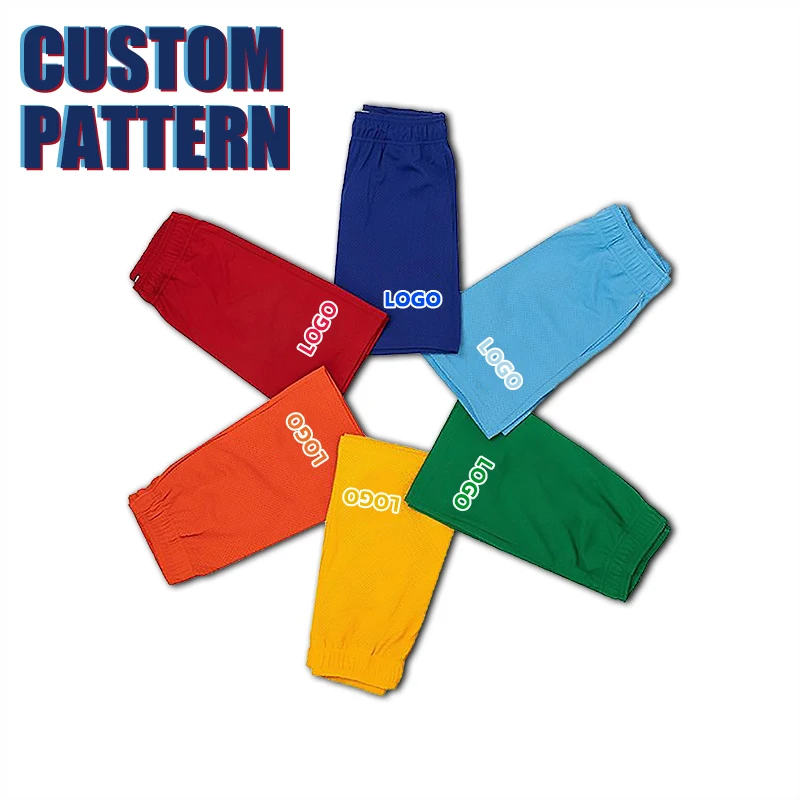 OEM Men Blank Custom Logo Plain High Quality Casual Polyester Sublimation Mens Mesh Shorts with Pockets