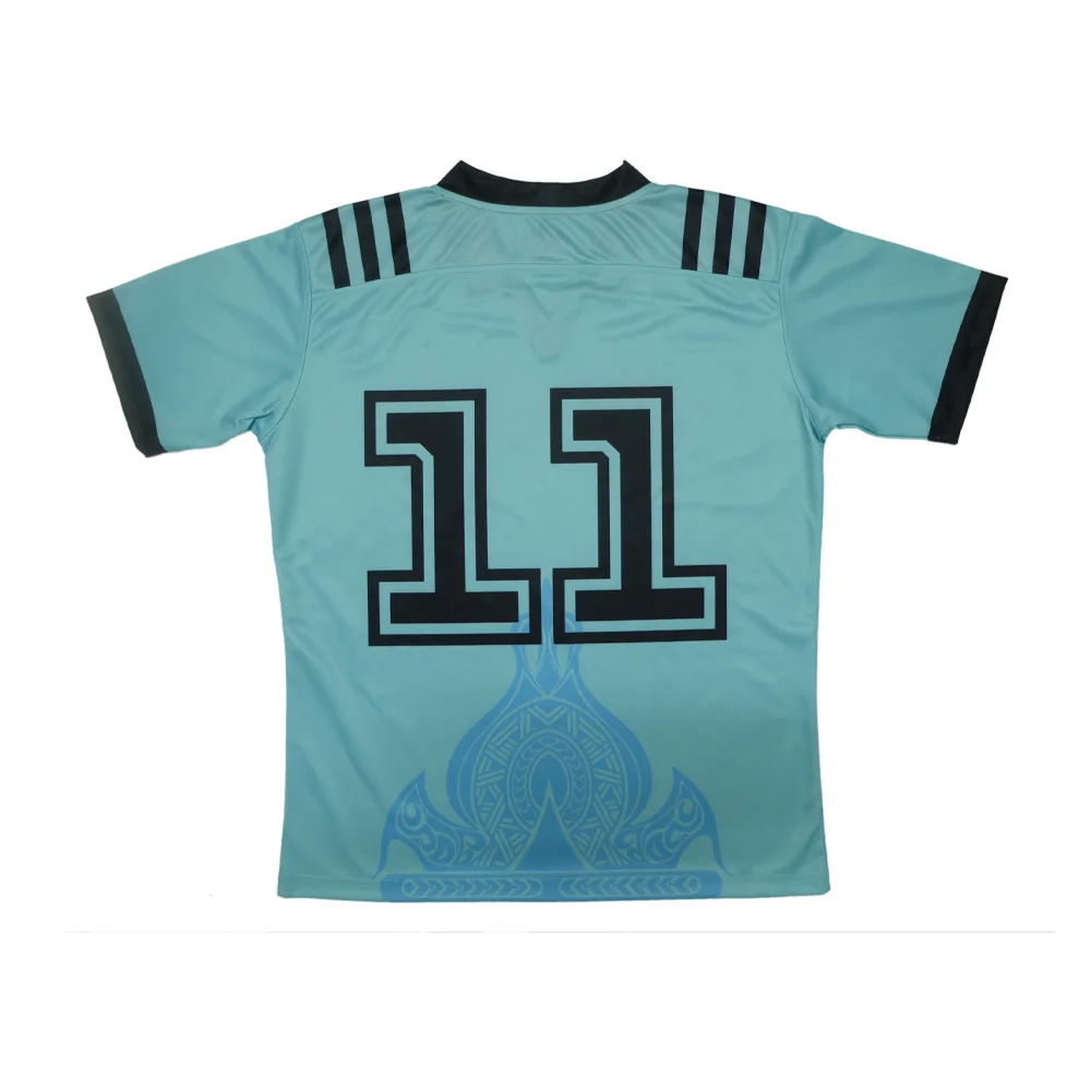 Sublimated 4 way stretch rugby wear for league wholesale custom print fiji ruby jersey manufacturer