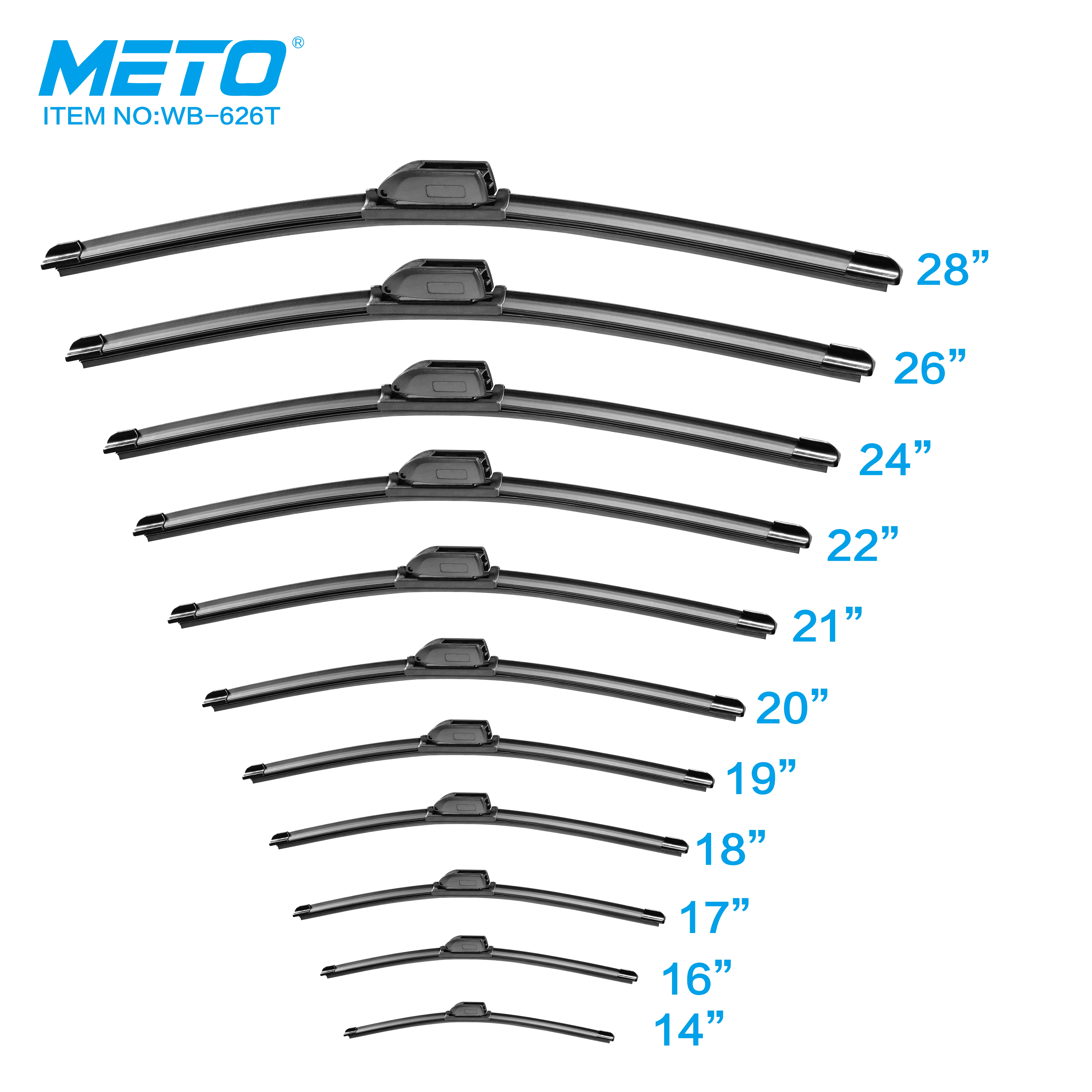 WB-626T Universal Rubber Wiper Blade For European Cars