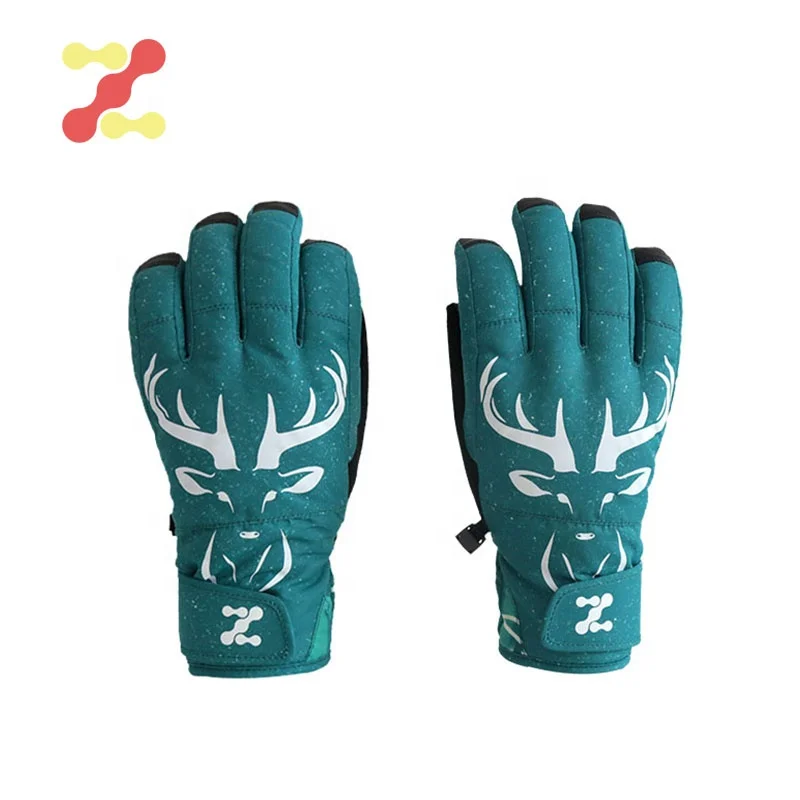 Customized  Children Snow Gloves Waterproof  for Skiing Cycling  winter gloves for kids small moq