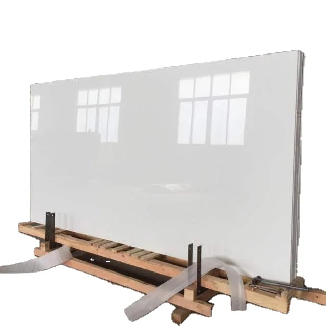 Best price white nano crystallized glass slabs