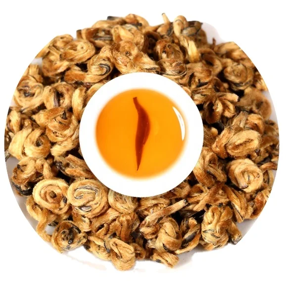 High quality handmade pure bud Jinchun snail spiral Yunnan red Jinluo Yunnan black tea