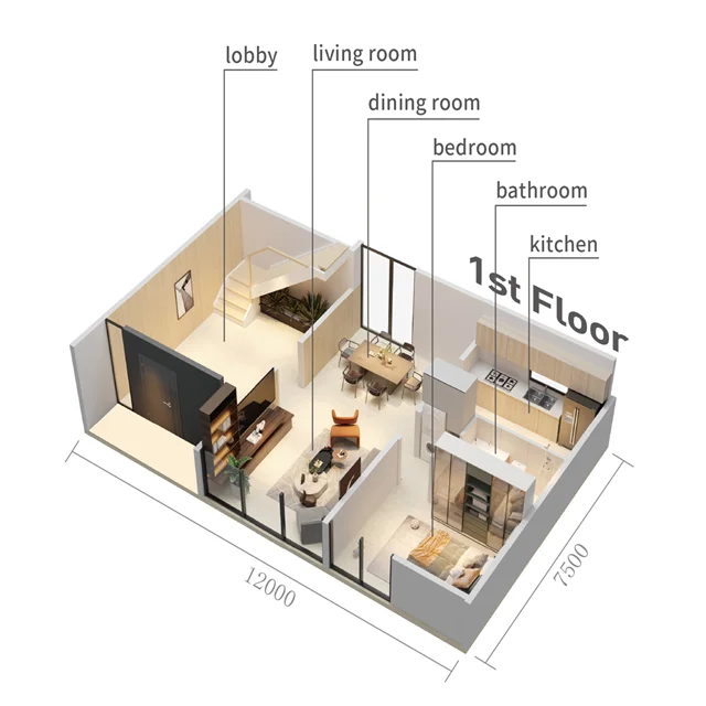 Original Factory Mobile House Hotel Modular Container Home 3 Bedroom Villa
