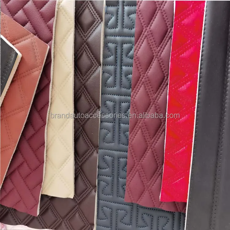 Manufacturers custom 3d leather car mat raw xpe / eva materials rolls car carpet floor roll