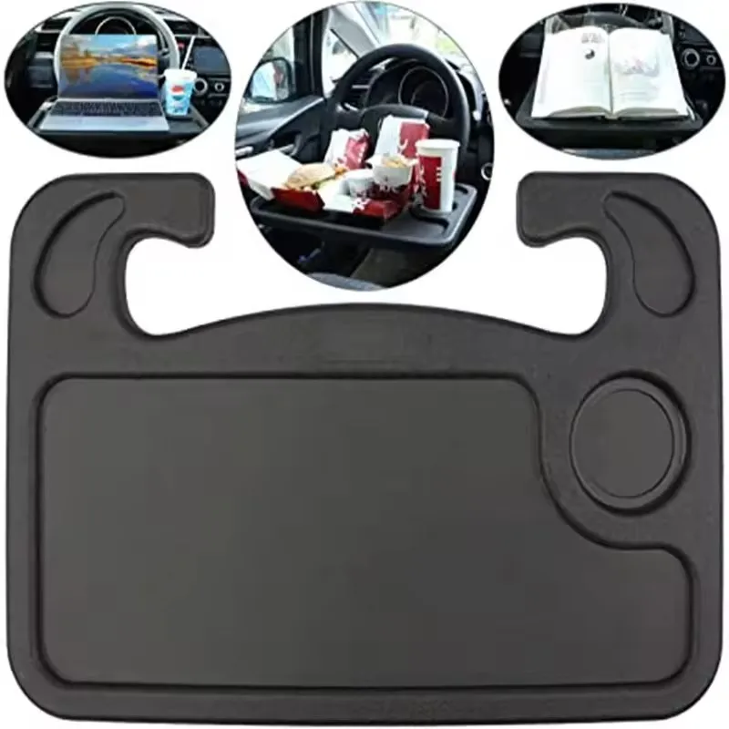 Auto Steering Wheel Desk Laptop Tablet Car Travel Table  Eating Steering Wheel Tray