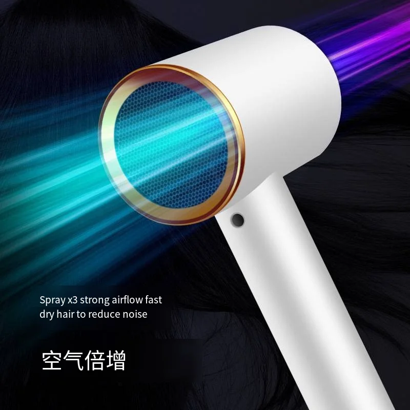 Blue light negative ion constant temperature household dormitory cold and hot air electric hair dryer hammer hair dryer silent
