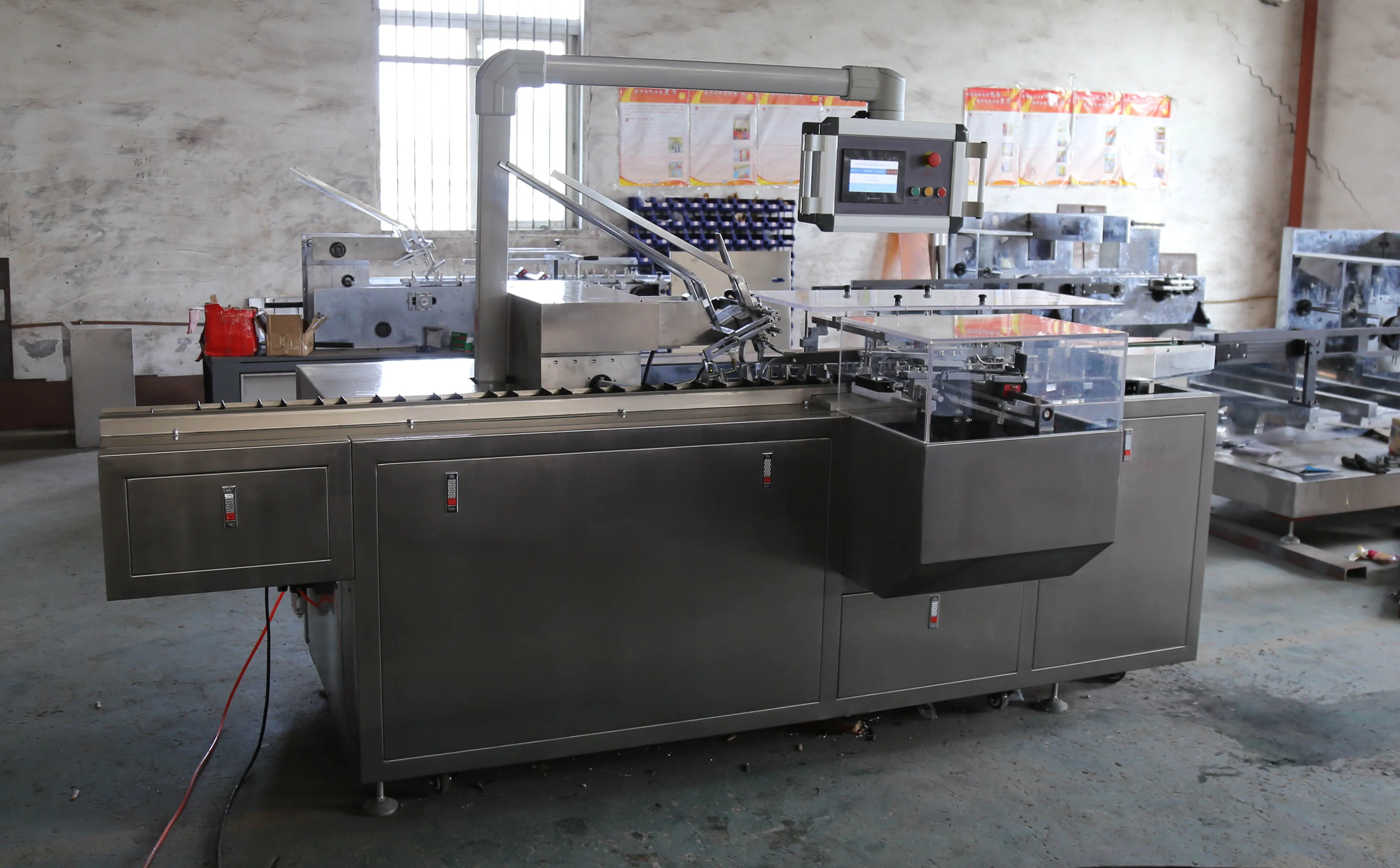 Soap toothpick honey corrugated carton fully automatic tissue small box packing machine Guangzhou factory price