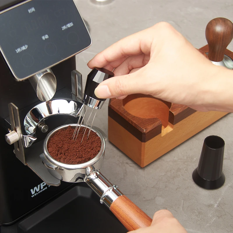Coffee Accessories Barista Tools Stainless Steel Espresso Tamper Coffee Stirrer 8 needles WDT Tool Coffee Needle Distributor