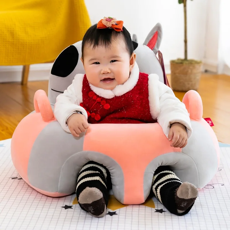 
Sofa Infant Support Seat Learning Sitting Chairs for Babies Bouncer Soft Plush Floor Seats 