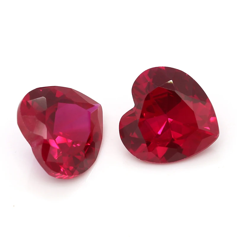 Whole New Arrival AAA Product Heart Normal Cut 5# Lab Synthetic Corundum Stone Gems Loose Gemstone Beads Diamond for Jewelry