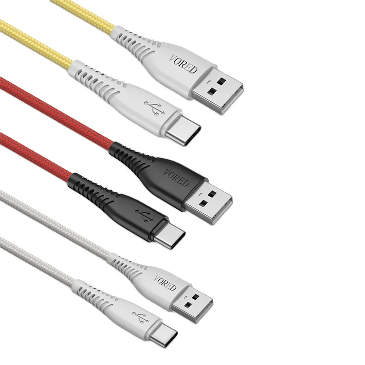 
best selling products durable nylon braided micro usb cable phone charger Type c cable for samsung phone s8 data line 