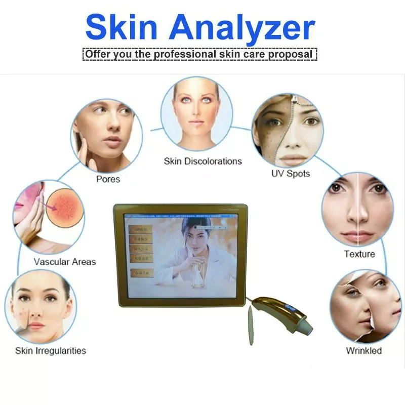 Hot sale portable full face skin analyzer/skin analysis machine