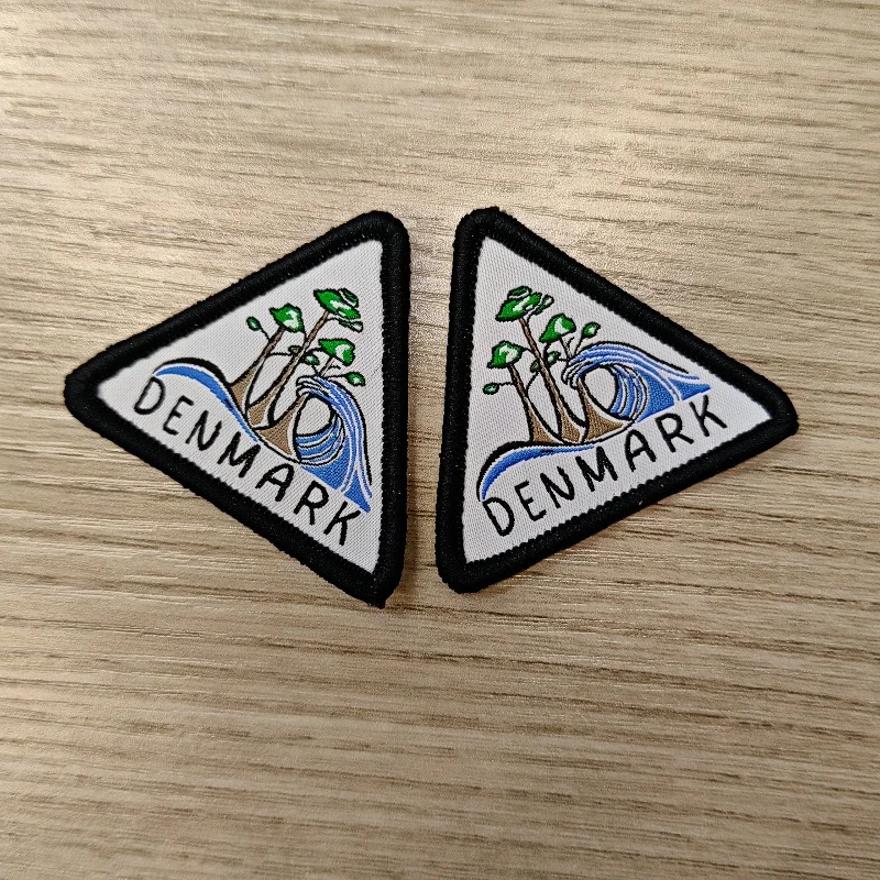 Manufacturer Wholesale Cheap Sewing Small Size Stitch Chenille Embroidery Badges High Quality Customized Iron On Woven Patches
