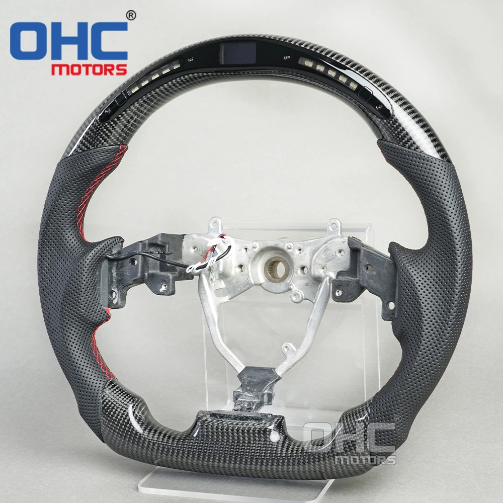 Racing Car Led Steering Wheel For Lexus Is 250 350 Is250 Is350 Isf 2008 2009 2010 2011 2012 2013 Carbon Fiber Steering Wheel