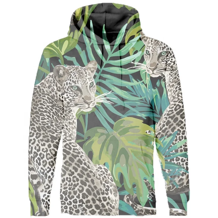 
Bulk Wholesale Xxxxl 3D Animal Printed Men Pull Over Sweatshirt Good Quality China Clothes Custom Hoodies 