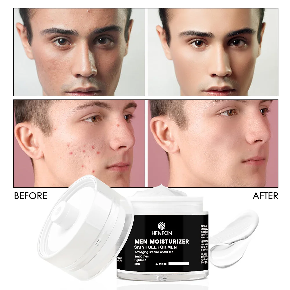 Private Label Hyaluronic Acid Gotu Kola Men Moisturizing Cream Moisturizing Anti Aging Smoothing Cream For All Skin