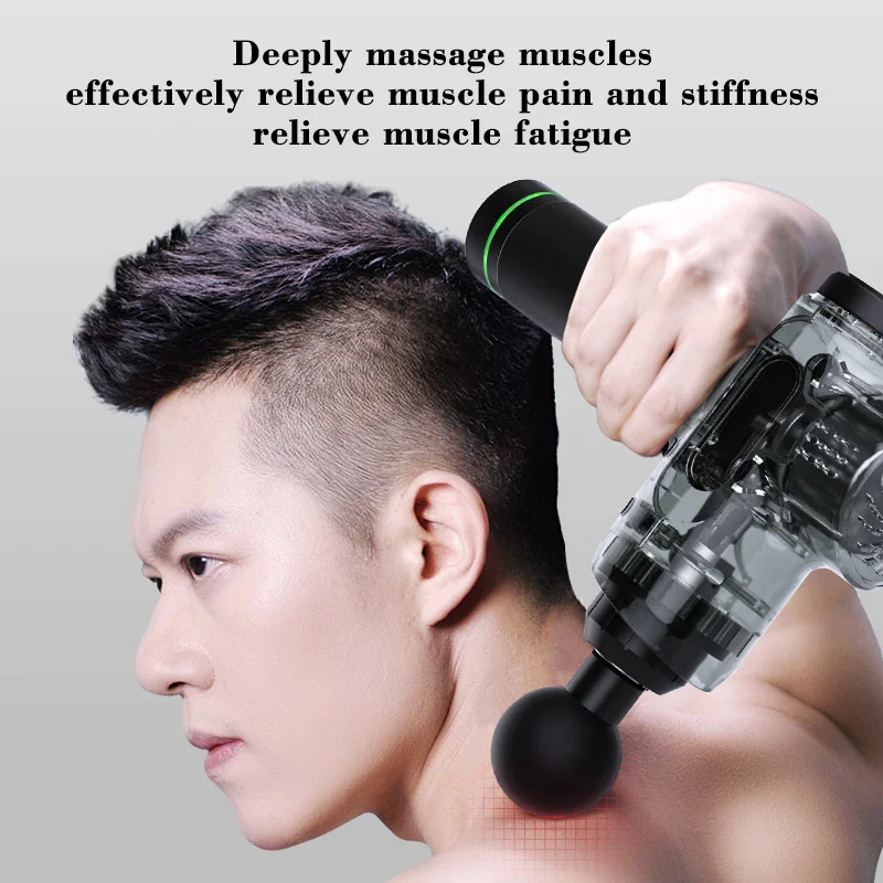 Electric Deep Tissue Vibration Body Muscle Sports Massage Gun Booster Impulse Percussion Fascia Gun