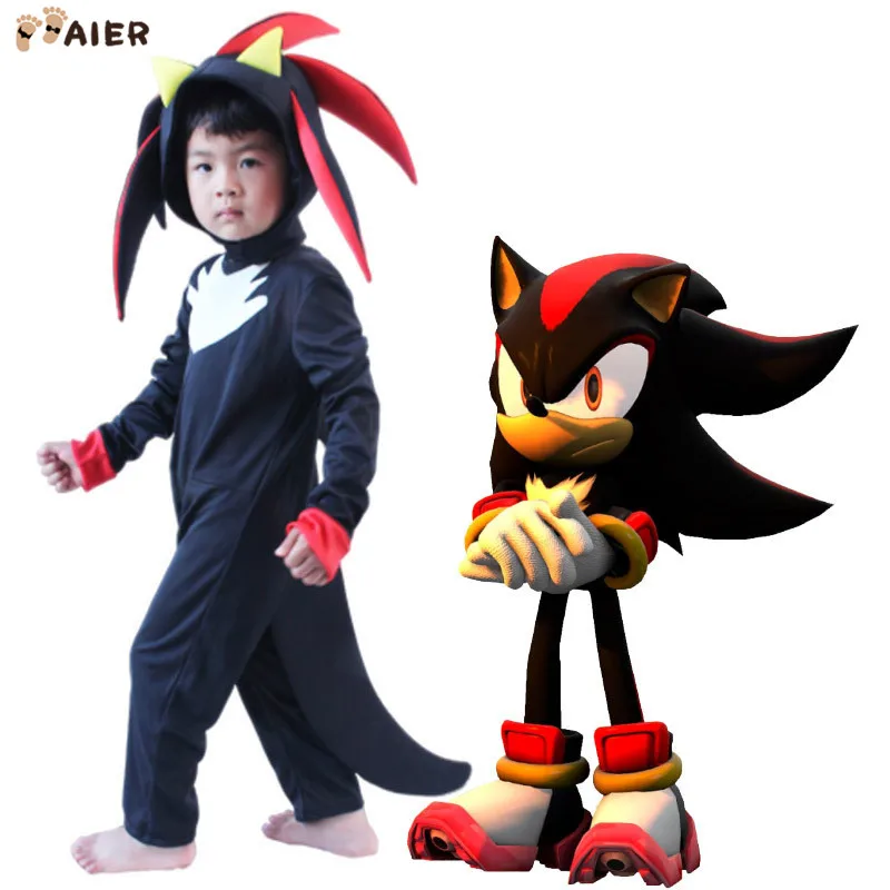 Halloween Kids Cartoon Game Sonic the Hedgehog Halloween Cosplay Costume For Kids Party