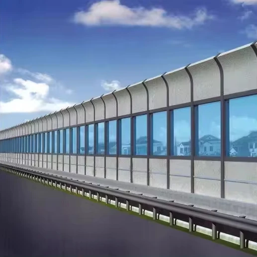 Road sound barrier fence acoustic sound absorbing noise barrier