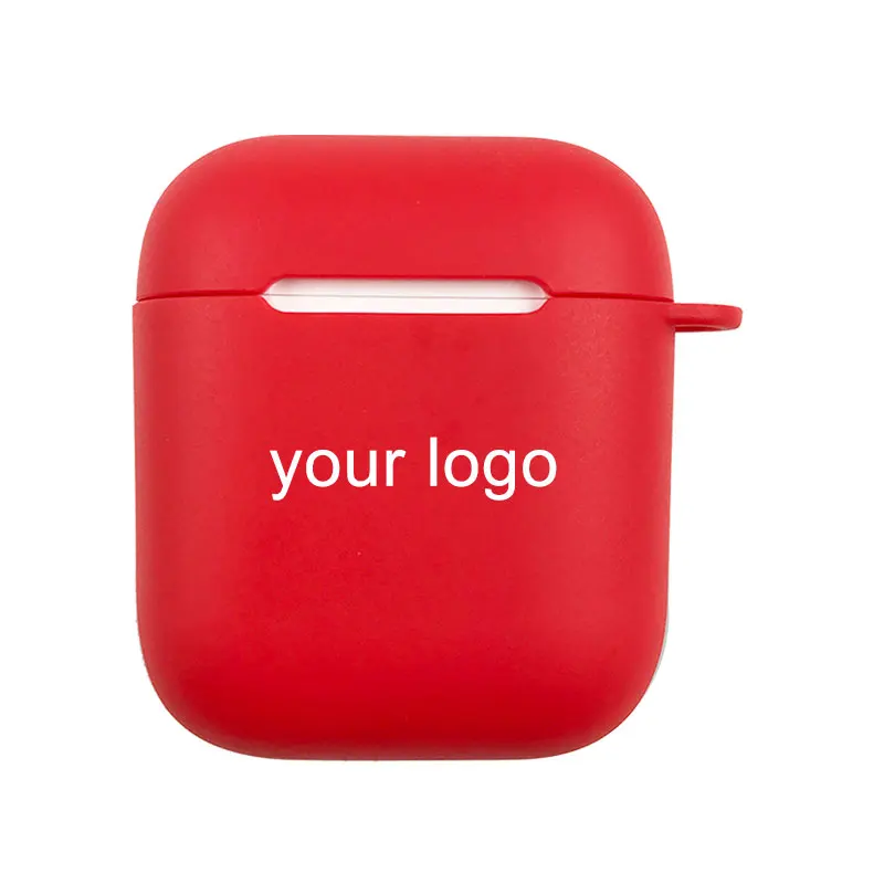 
Hot selling For Apple AirPods TPU soft Case Personalized Customized logo Silicone Waterproof Protect Skin Print Logo With mounta 
