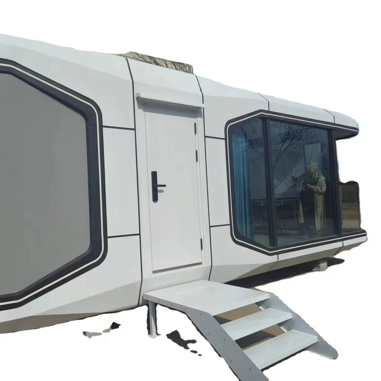 Factory direct supply Luxury prefabricated  with iOS Amezon control system Space capsule House