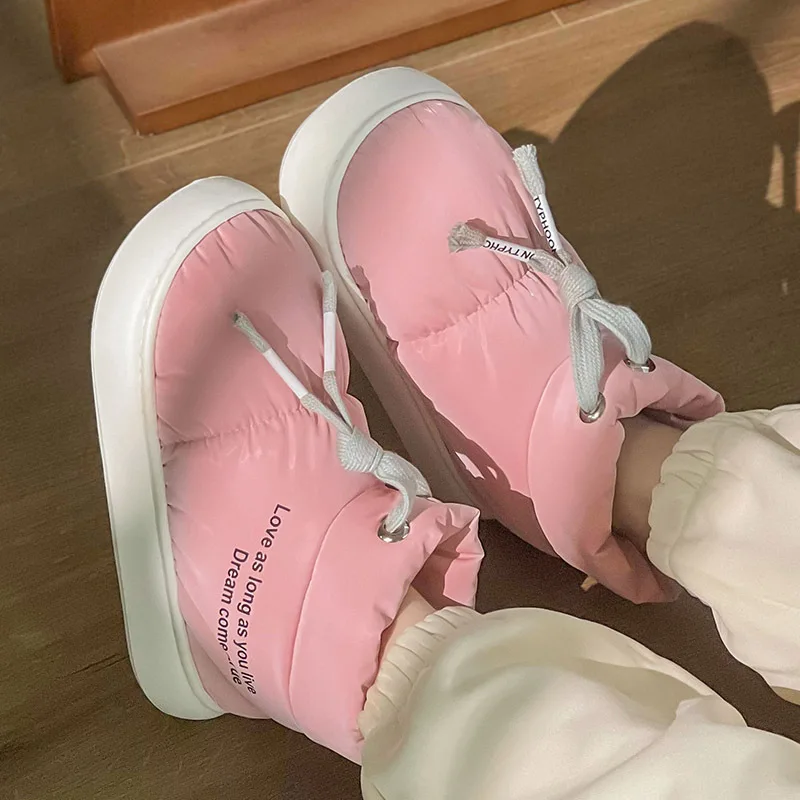 Winter Ankle Boots EVA Sole Comfortable Breathable Anti-slippery Closed Toe Box Women Fashionable Casual Outdoor Cotton Fabric