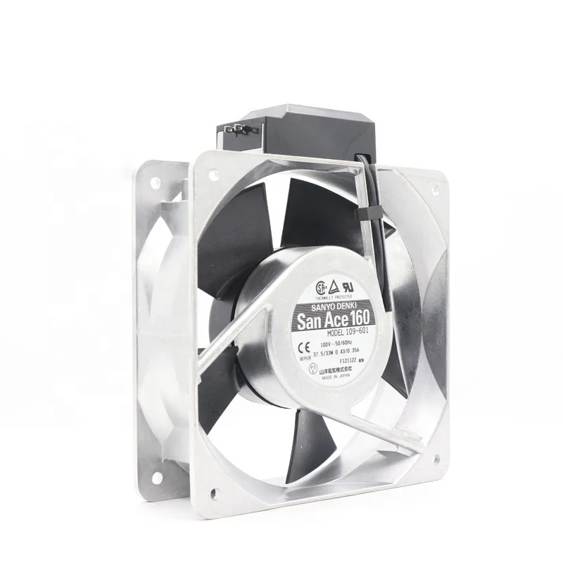 SANYO 109-602  109-601 109-371 220V AC 160x160x51mm 37.5W 0.23A 510m3/h 3350RPM Inverter Sensor Axial Cooling Fan