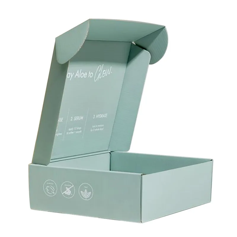 Custom logo printing shipping mailing boxes for clothing packing mailer corrugated box