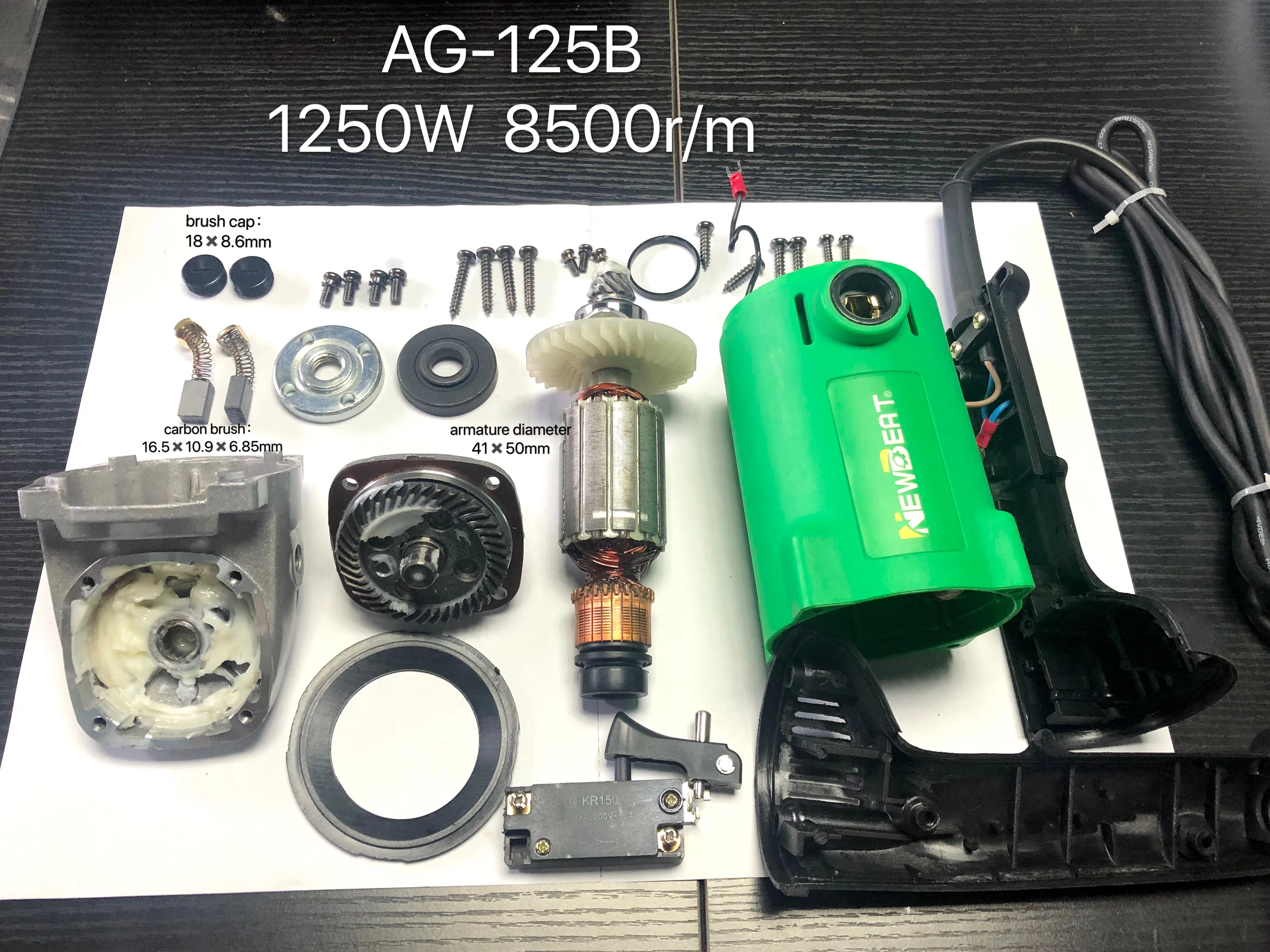 AB washer body housing gear box  spare parts of Angle Grinder  G15AS2  125B/150B   China