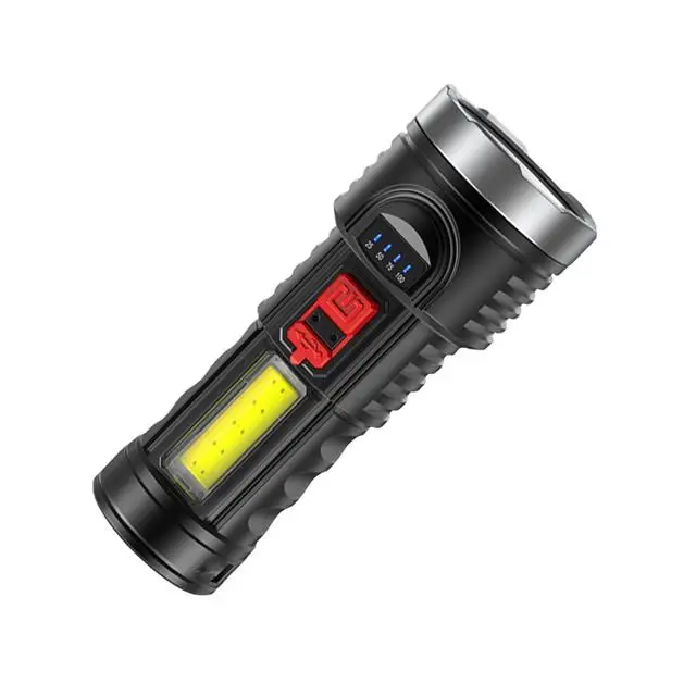 new product ideas 2024 COB led flashlight torch light flashlights plastic with batteries