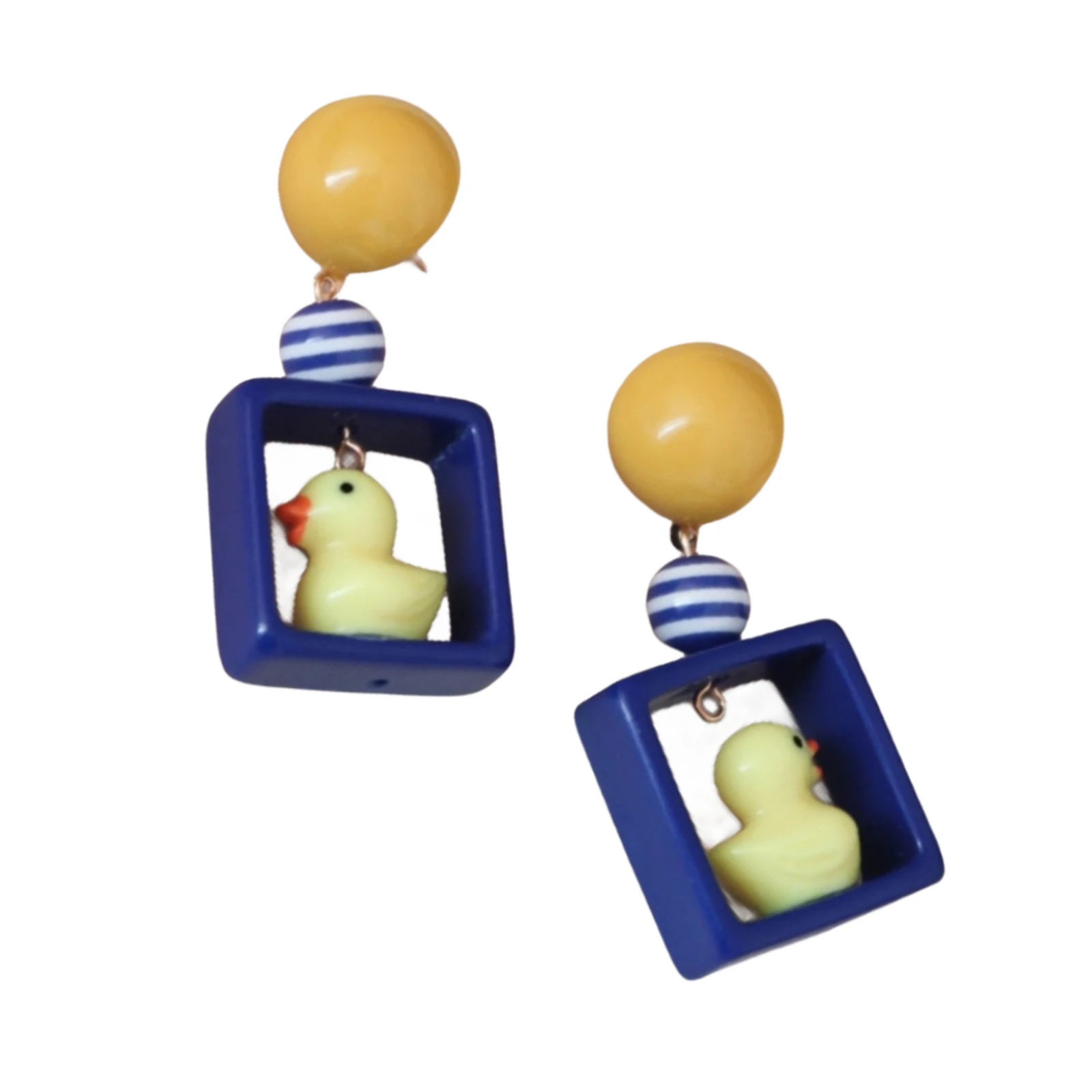 Best price of new design Cute and Sweet Female Cartoon Rabbit Bear Duck Small Animal Pendant Earrings