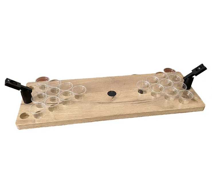 Party Portable Deluxe Set mini Beer  game table / Wood Mini Drinking game set