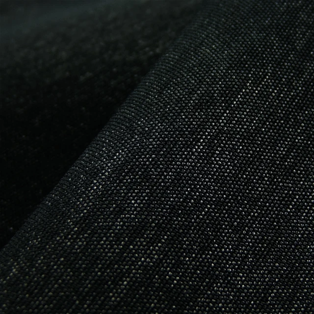 customized color textile material fabric black 100% polyester woven fabric with lurex for arab robe