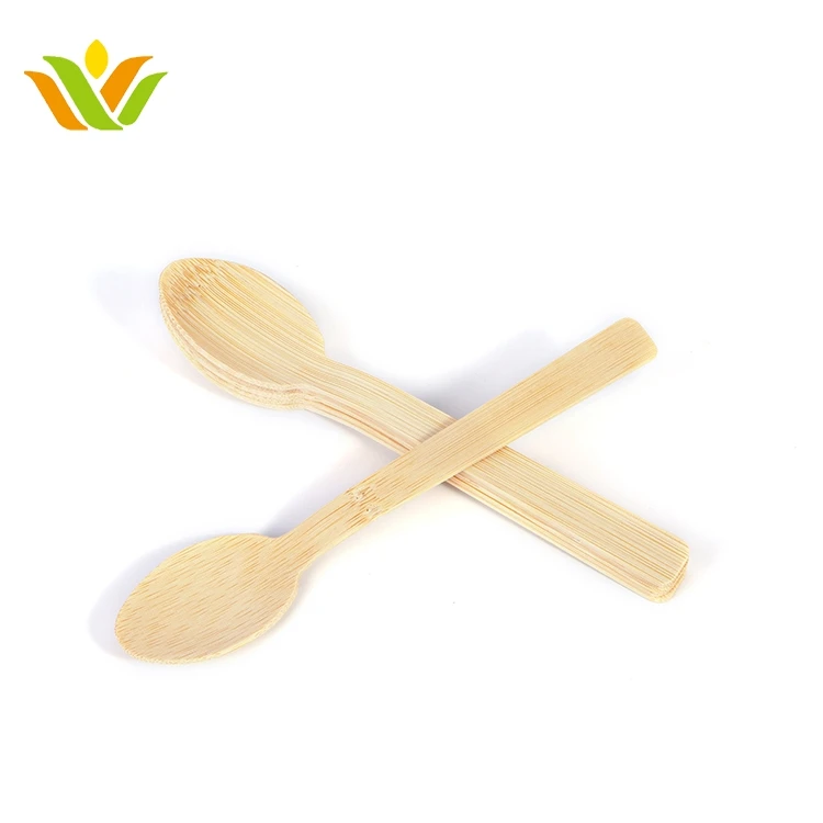 The Kitchen Disposable Bamboo Wooden Cosmetic Chinese Long Handle Soup Spoon