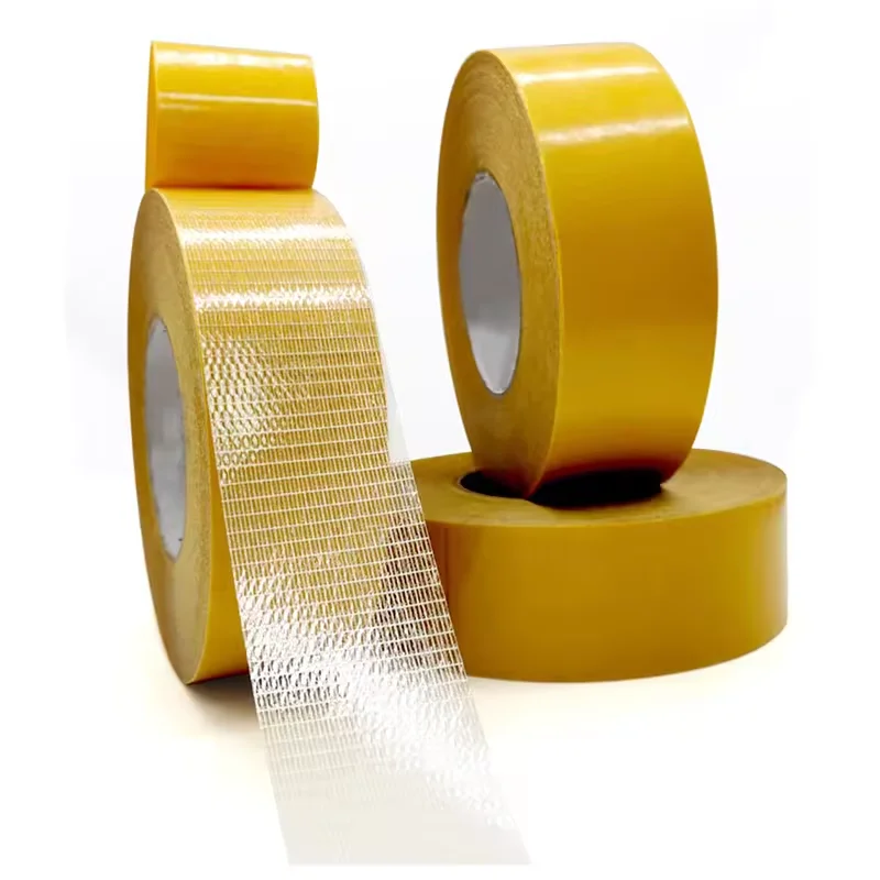 Fibreglass mesh double sided tape with extra strong adhesive for roof fixing