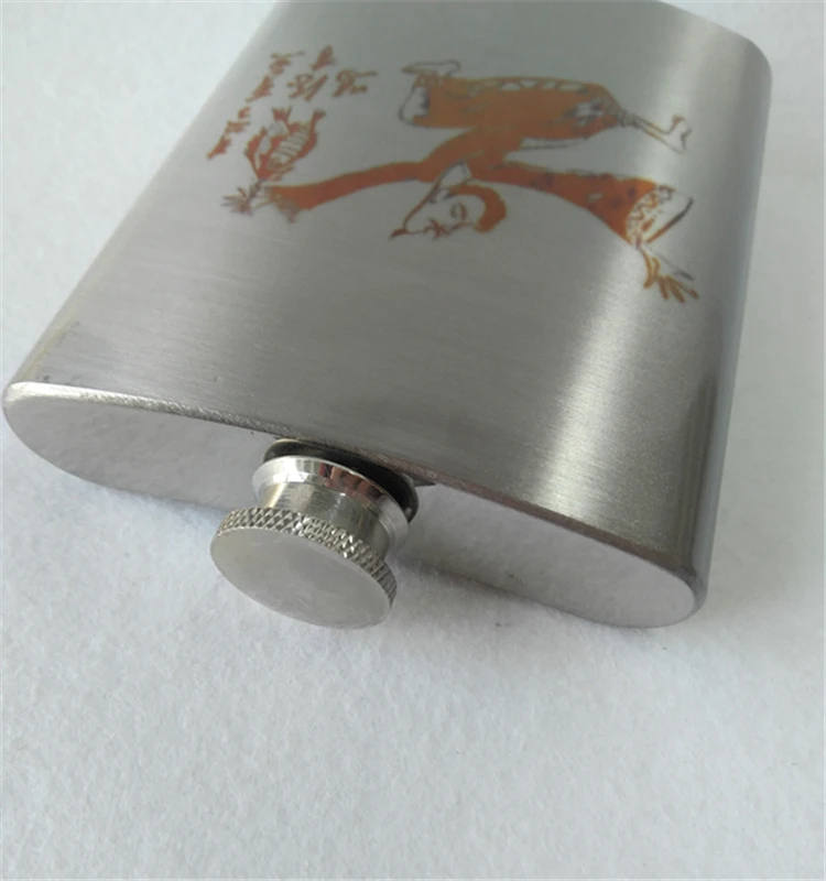 Silver Premium Sublimation 6oz 7oz 8oz Stainless Steel Wine Hip-Flask Flasks for MEN Liquor Whiskey
